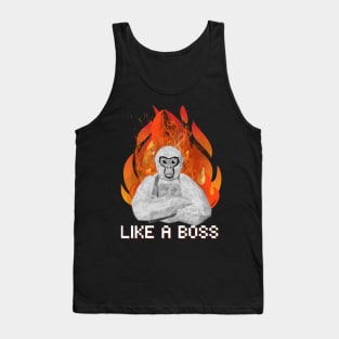 Gorilla Tag Like a Boss VR Gamer Merch Tank Top